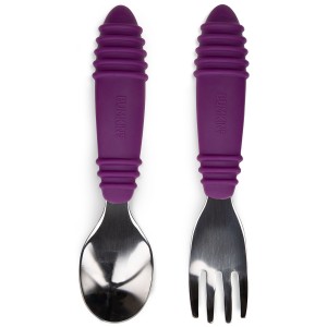 Cuchara + tenedor - Morado