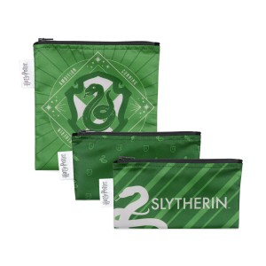 Herbruikbaar snackzakje (3 stuks) - Harry Potter™️ Slytherin™