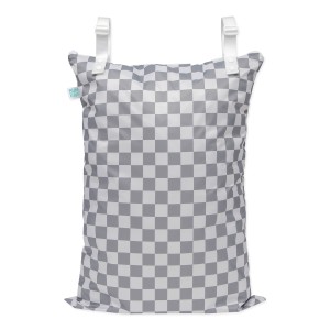 Bolsa extra grande para artículos húmedos - Charcoal Check