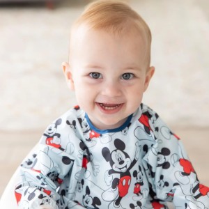 Sleeved Bib - Disney Mickey Mouse - Blue