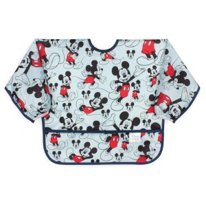 Sleeved Bib - Disney Mickey Mouse - Blue