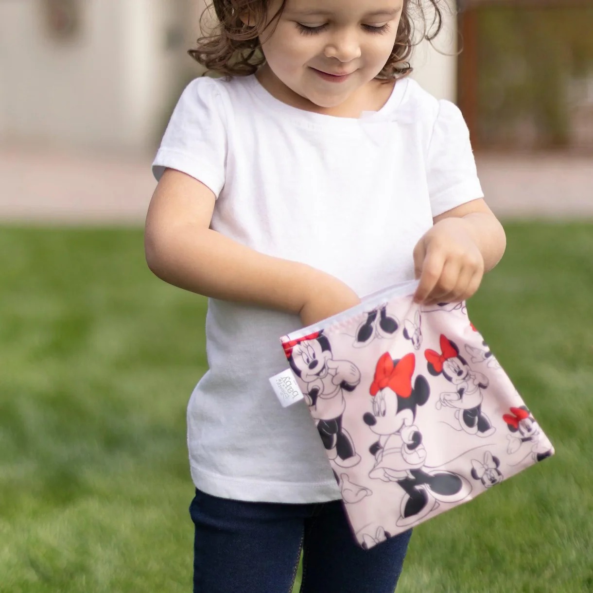 Reusable Snack Bag - Large - Disney Minnie Mouse - Pink