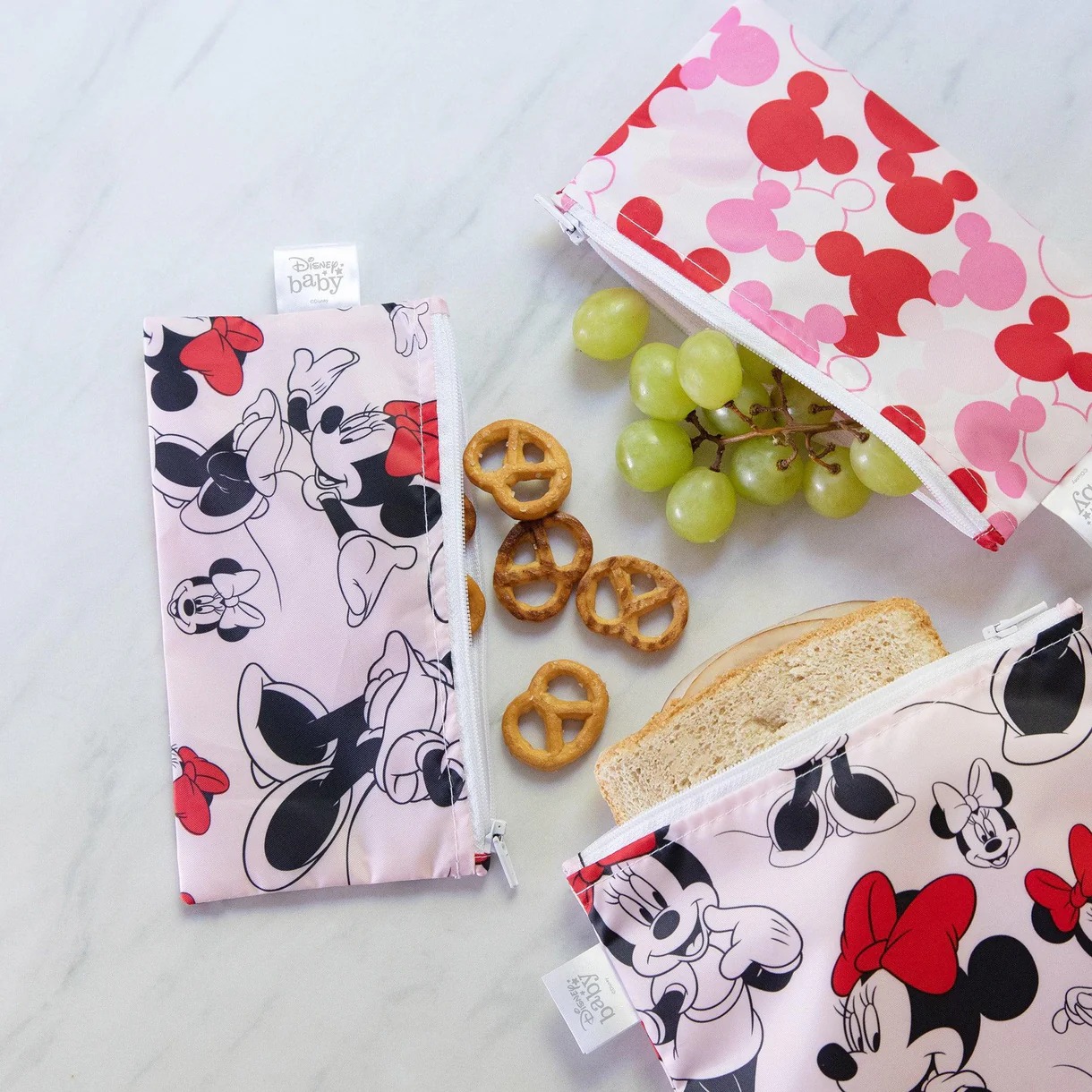 Reusable Snack Bag - Large - Disney Minnie Mouse - Pink