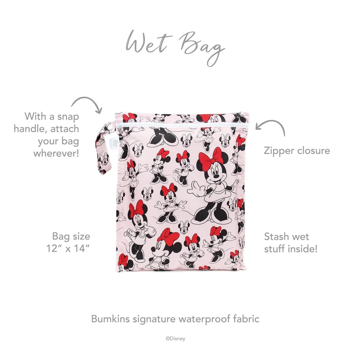 Sac imperméable - Disney Minnie Mouse - Pink