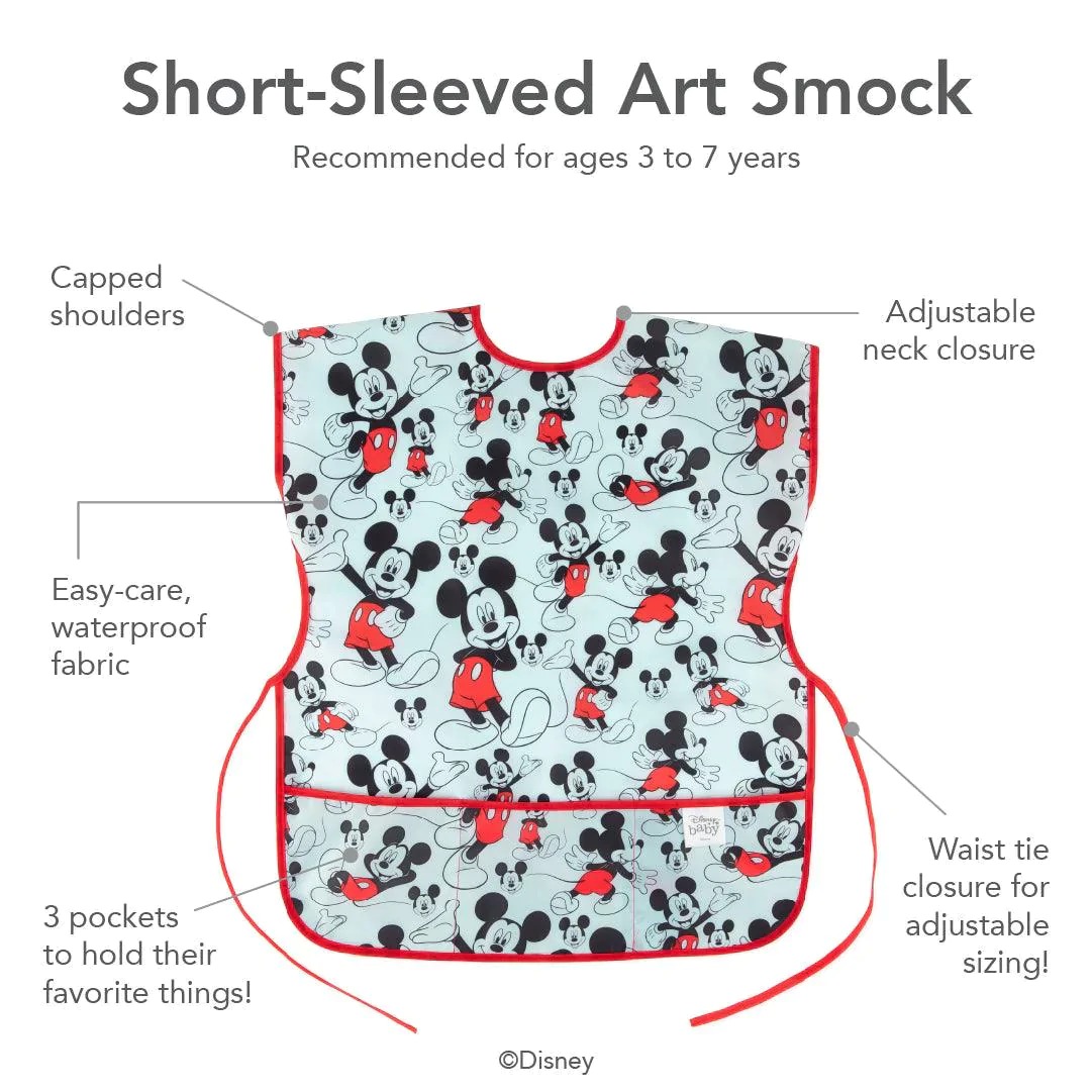 Short-Sleeved Art Smock - Disney Mickey Mouse - Blue
