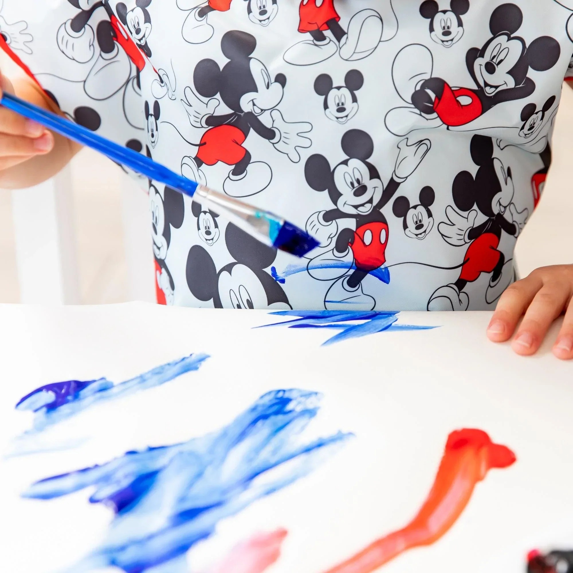 Short-Sleeved Art Smock - Disney Mickey Mouse - Blue