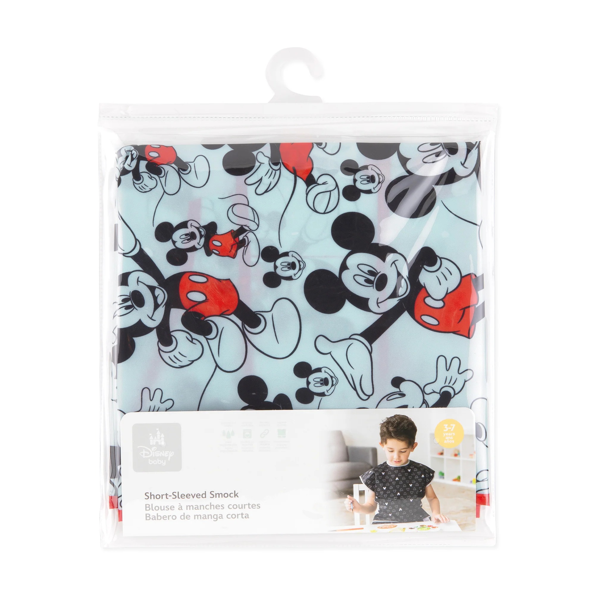 Short-Sleeved Art Smock - Disney Mickey Mouse - Blue