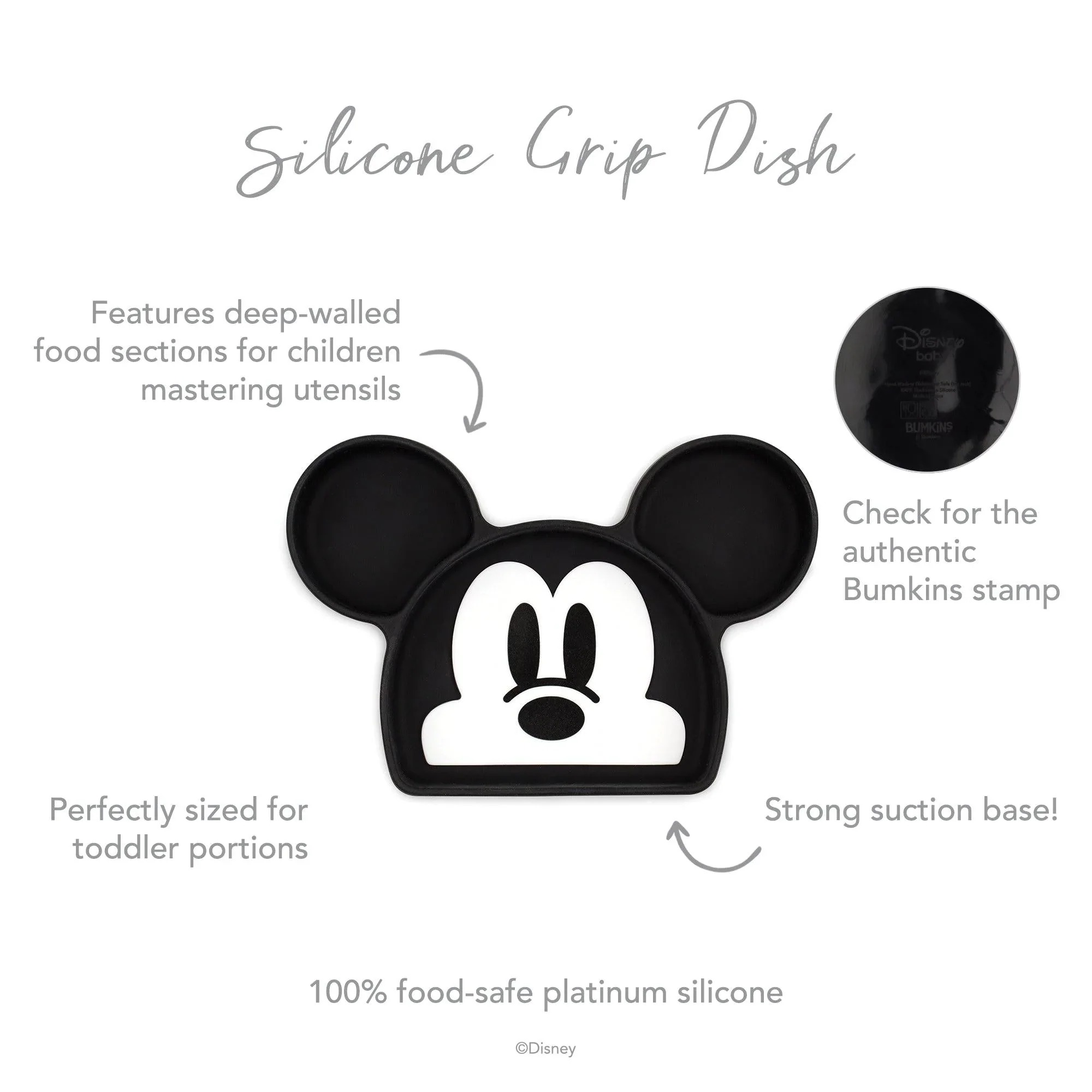 Plat à ventouse en silicone - Disney Mickey Mouse