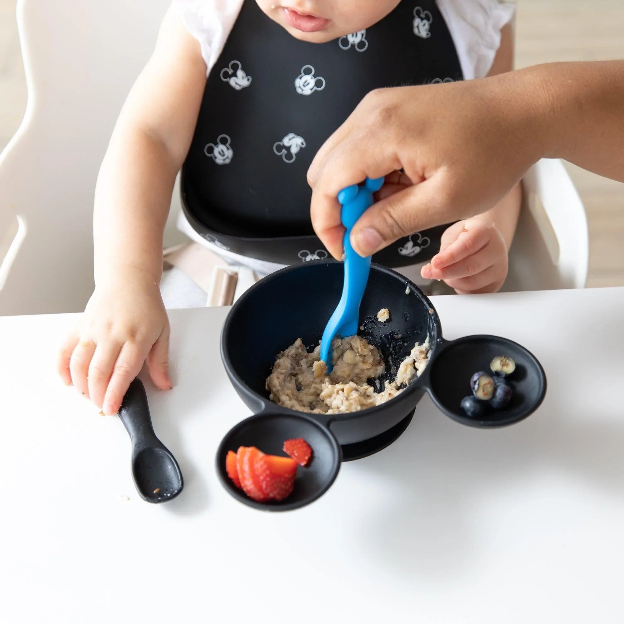 Silicone Dipping Spoons (2 pack) - Disney Mickey Mouse - Black & Blue