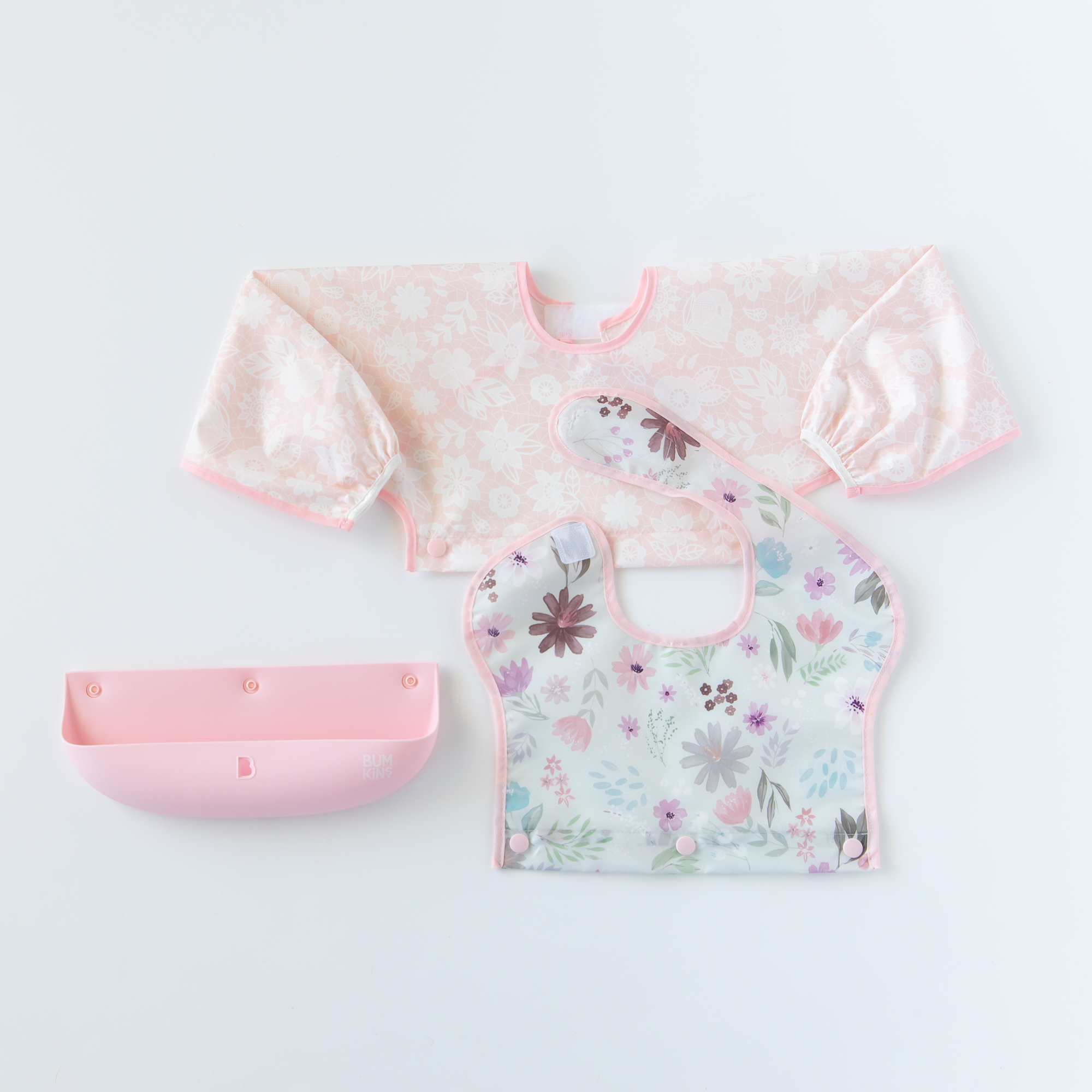 Swap Pocket Bib - Floral & Lace