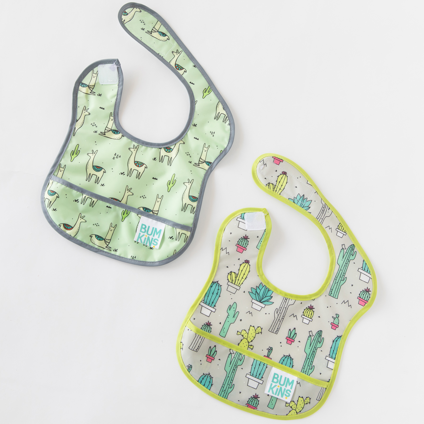 Starter Bib (2 pack) - Cacti & Llamas